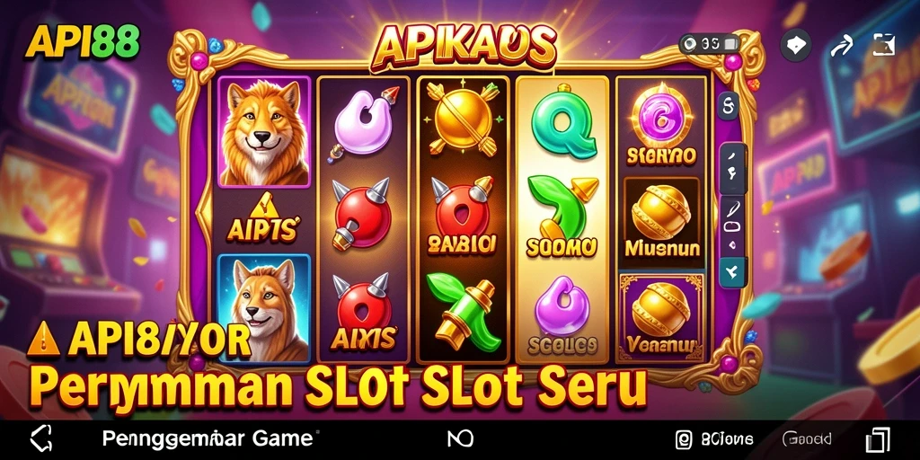 Screenshot utama API88 menampilkan gameplay Slot yang menarik dan penuh warna.