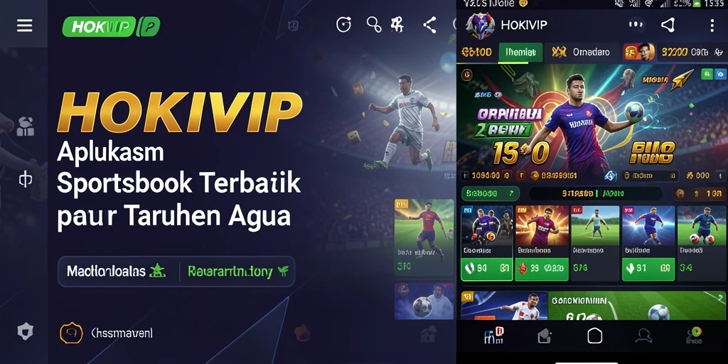 Tampilan utama HOKIVIP menampilkan opsi taruhan olahraga yang beragam.