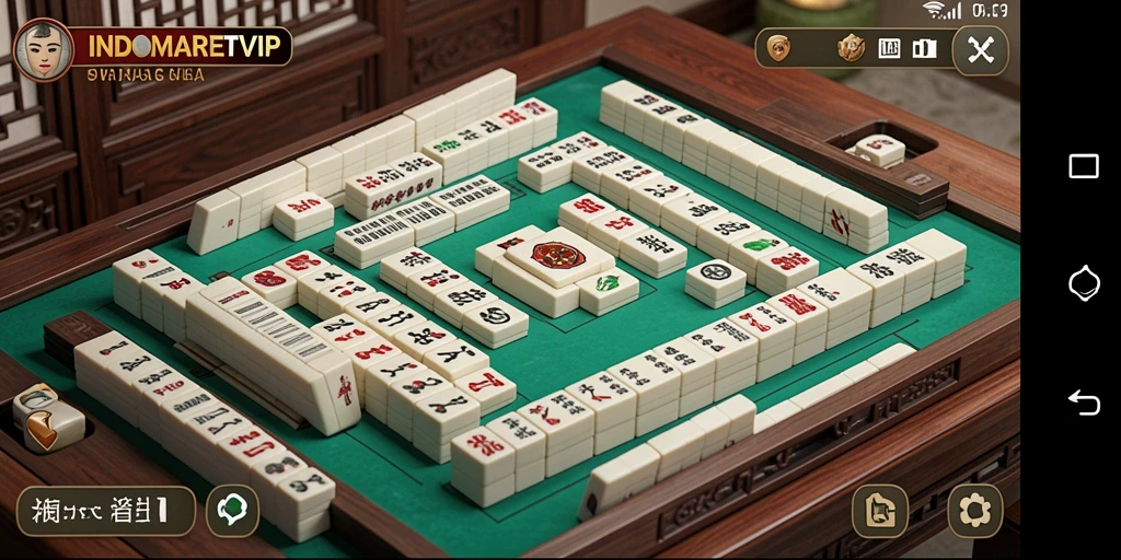 Tampilan menarik dari gameplay Mahjong di INDOMARETVIP.