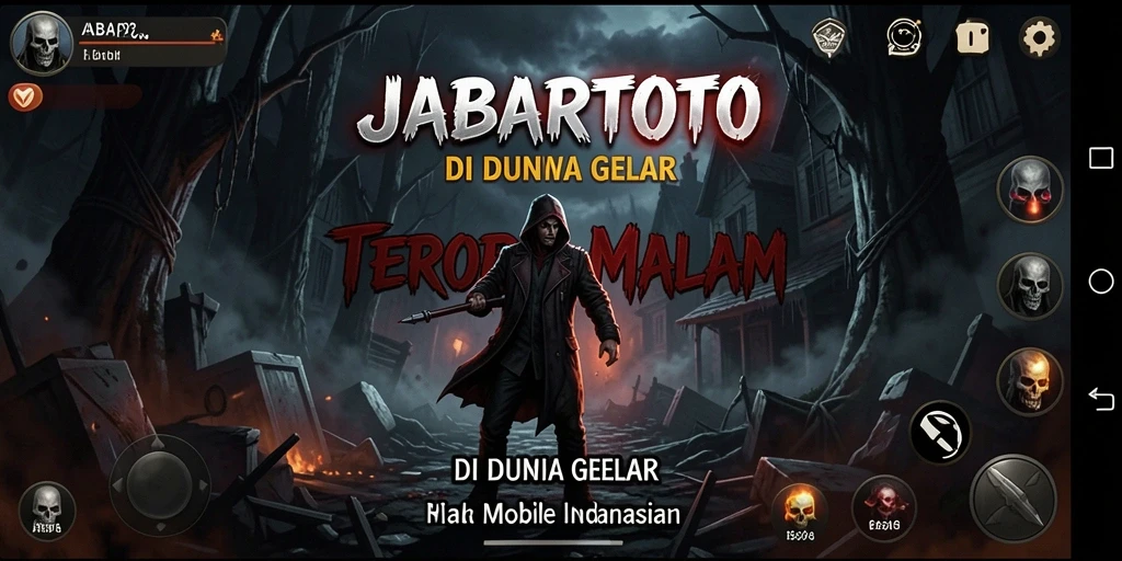 Screenshot gameplay JABARTOTO yang menampilkan suasana menakutkan dan mencekam.