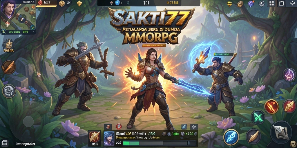 Screenshot SAKTI77 menunjukkan momen seru gameplay MMORPG.